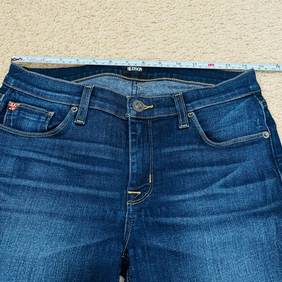 Hudson Jeans Krista Ankle Super Skinny Mid Rise Medium Blue Wash Jeans Sz 29 EUC - Picture 5 of 11